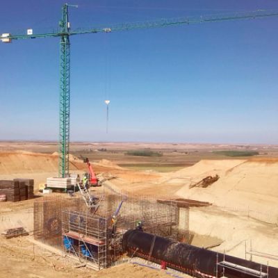 Construcción de estructura de regadío en Zamora